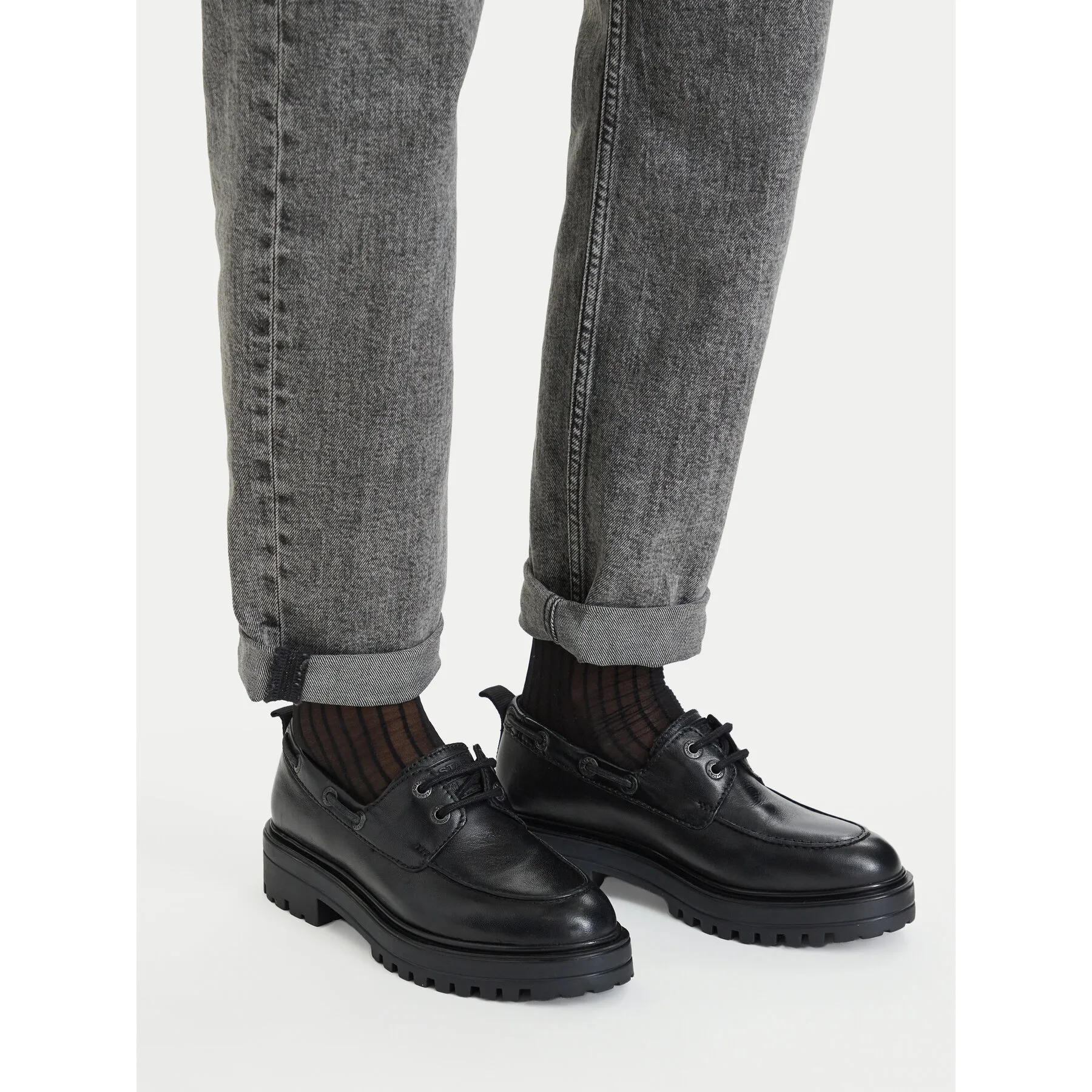 Обувки G-Star Raw CEO-WI34-3410-18513 Черен – Дамски равни затворени обувки