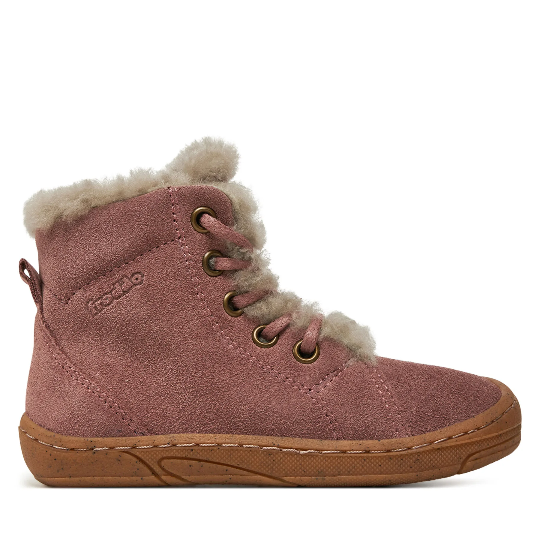 Зимни обувки Froddo Minni Suede Laces G2110140 S Розов – Детски зимни обувки