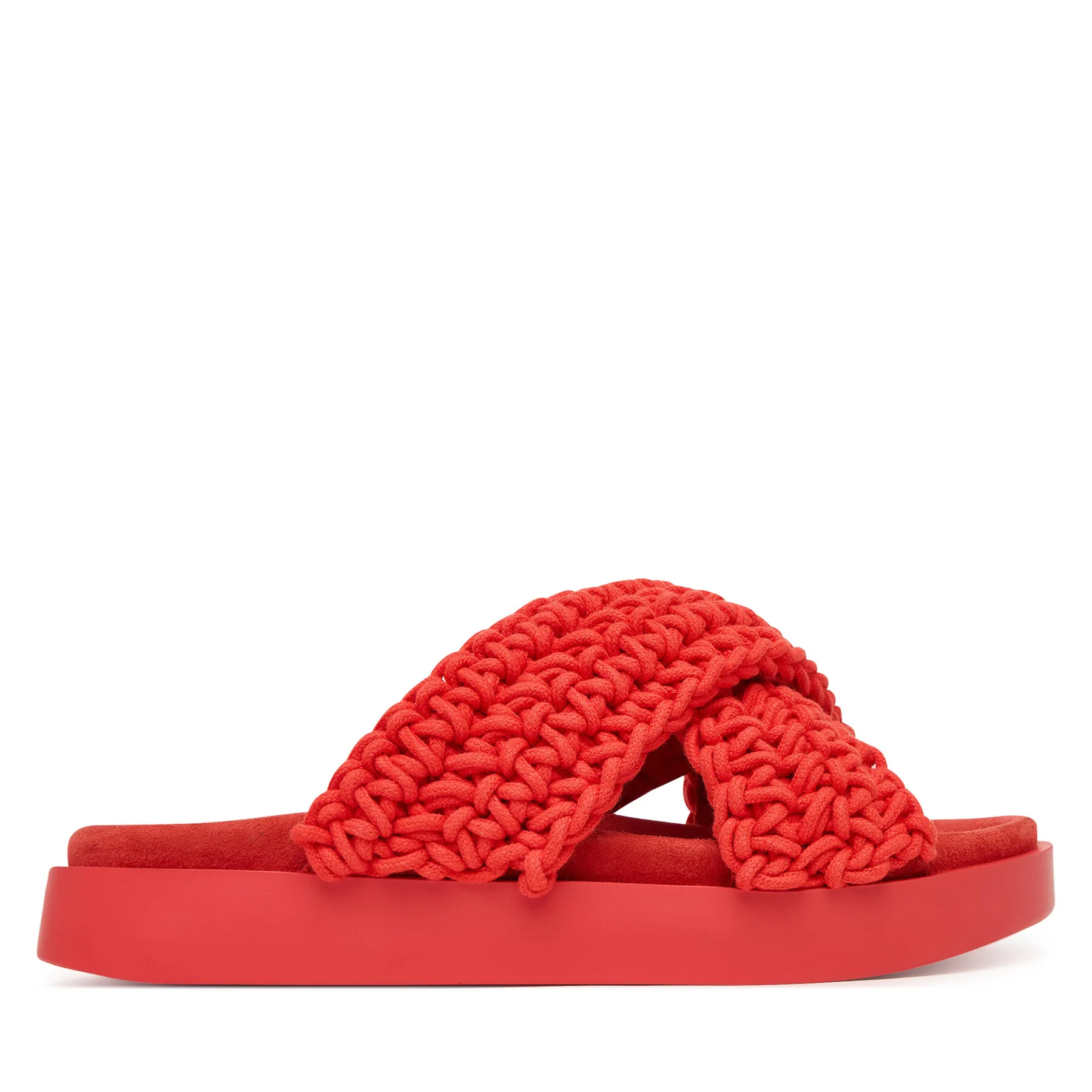 Дамски чехли Inuikii Woven червени