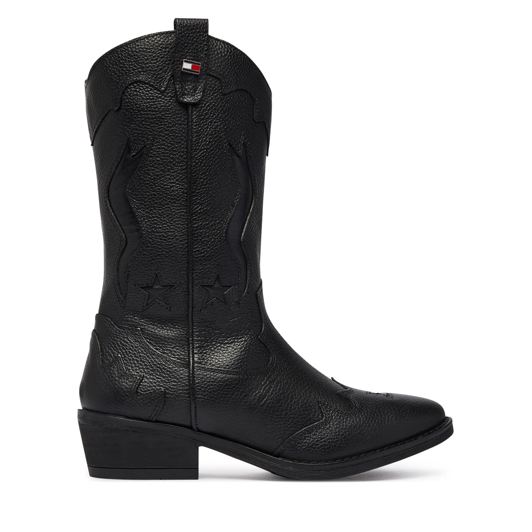 Каубойски обувки Tommy Hilfiger T3A6-35193-0036 Черен – Боти за момичета