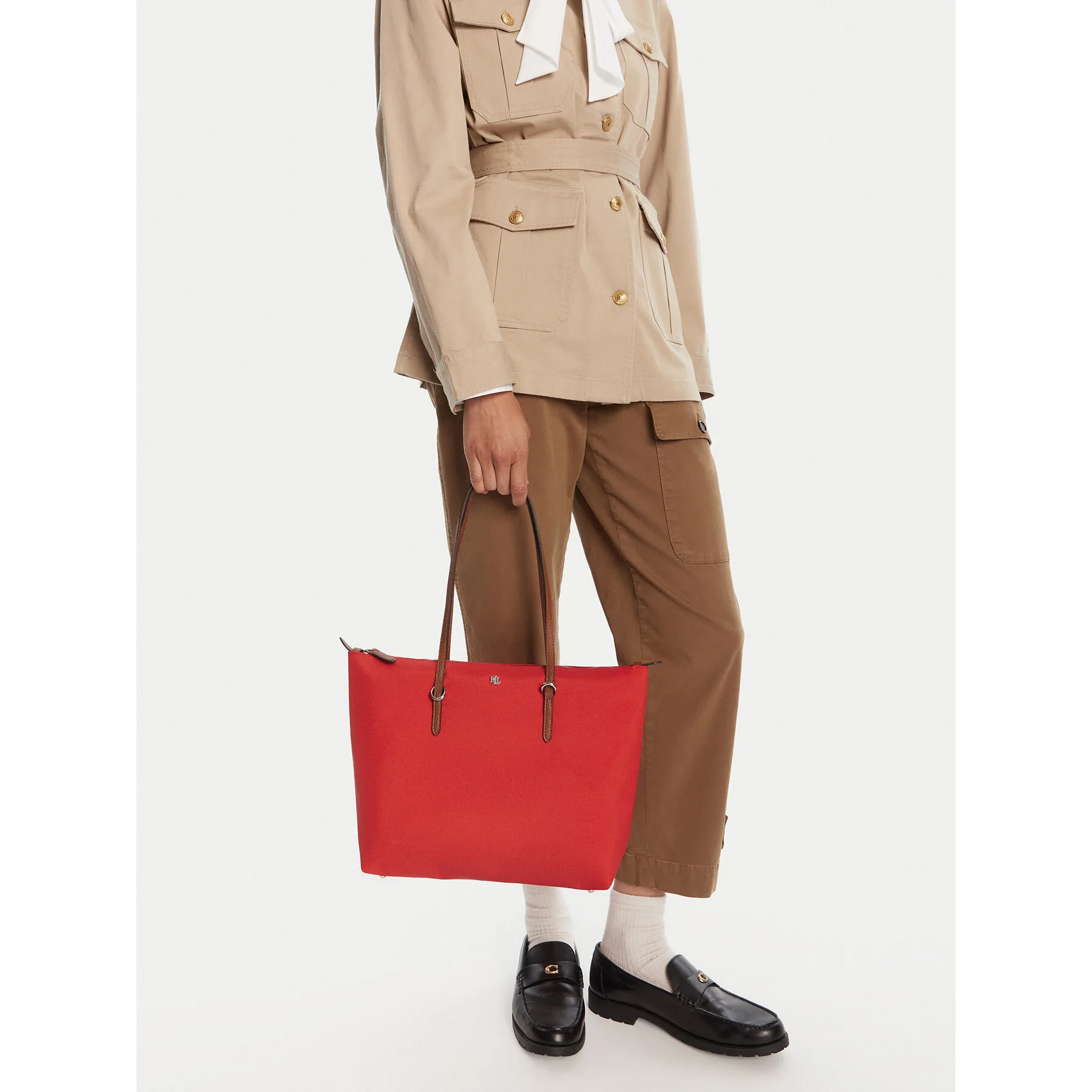 Дамска чанта LAUREN RALPH LAUREN 431916737038 Червен – Класически дамски чанти