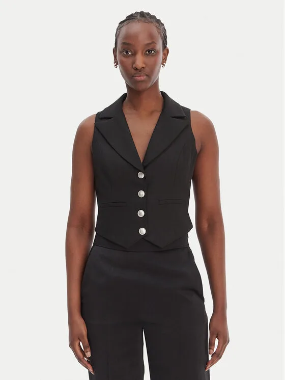 Morgan Елек 251-CJANA.F Черен Slim Fit – Дамски елеци