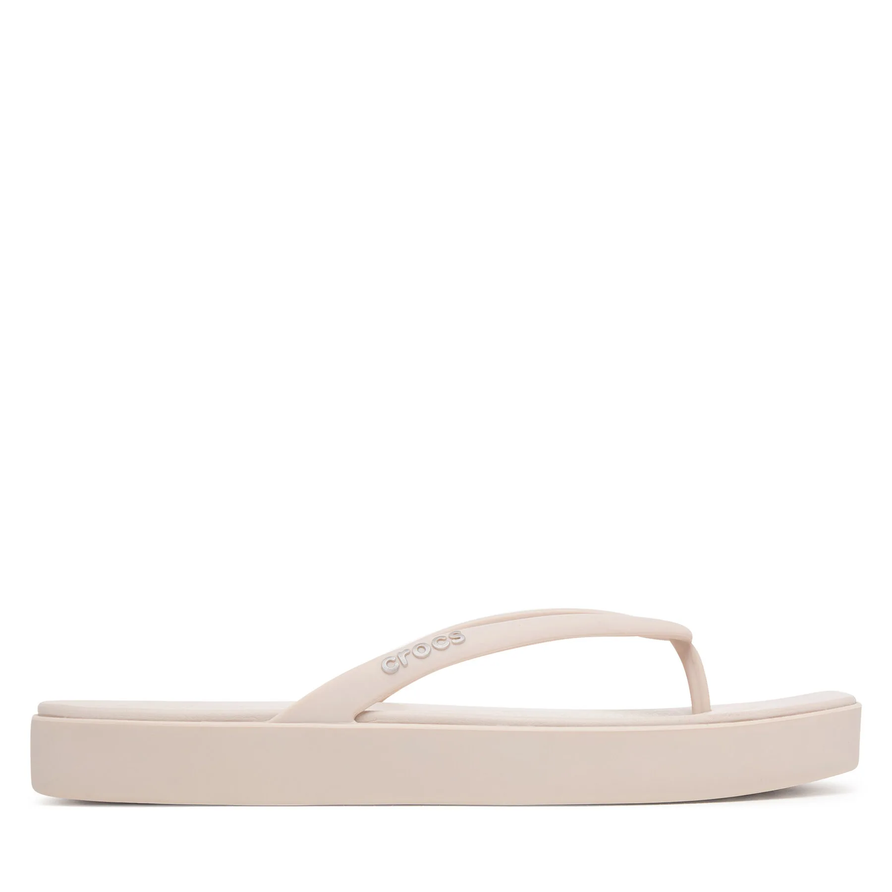 Джапанки Crocs Miami Square Flatform Flip 214161 Кремав – Дамски джапанки