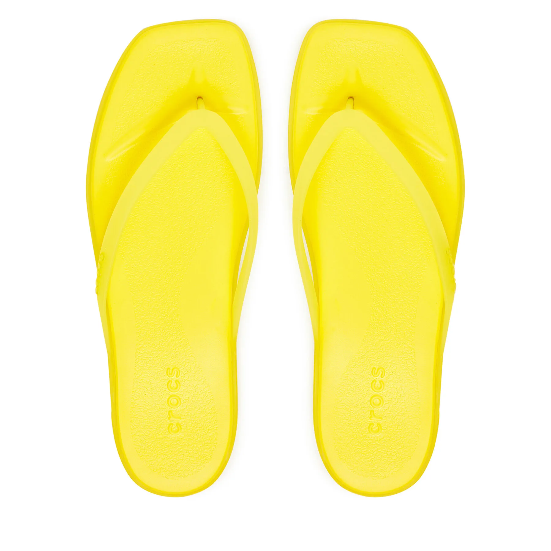 Дамски джапанки Crocs Miami Frosted Flip жълти
