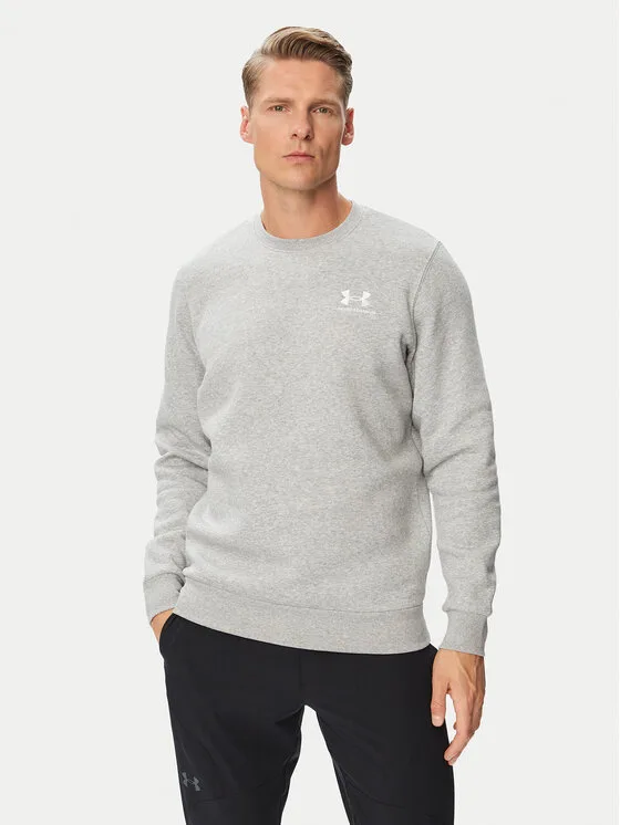 Мъжки суитшърт Under Armour Ua Essential светлосив – Мъжки суитшърти без цип