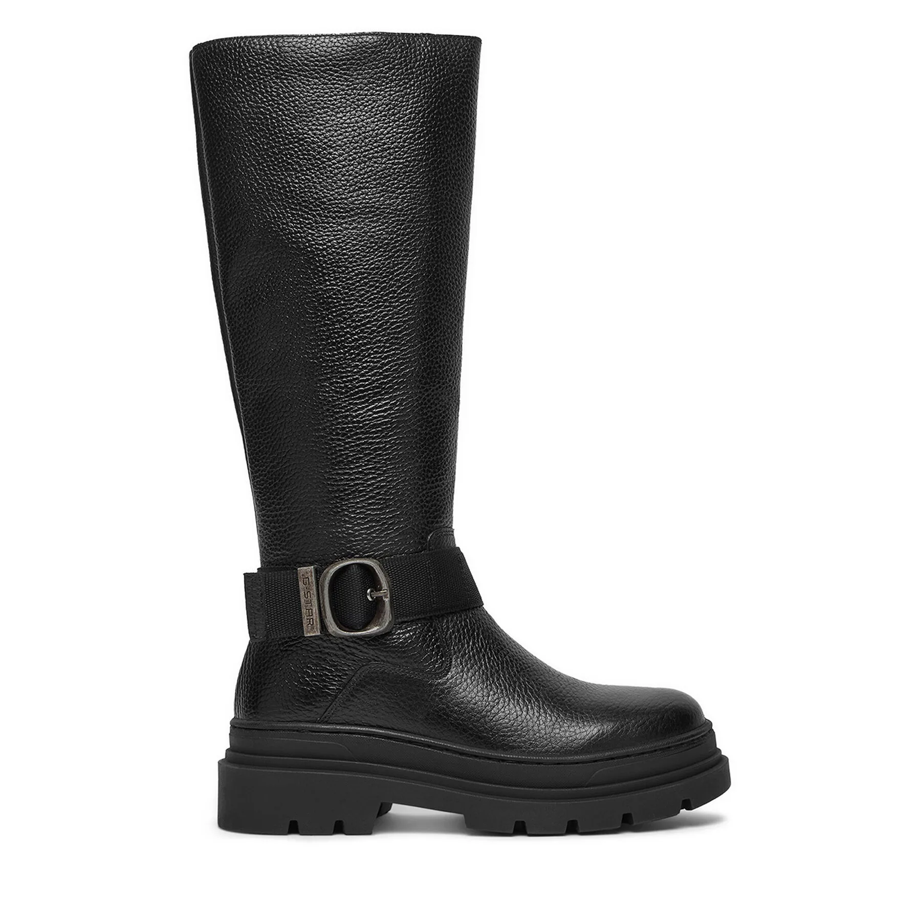 Дамски ботуши G-STAR Raw WI45-VR-3400-01 черни – Черен – Дамски равни ботуши