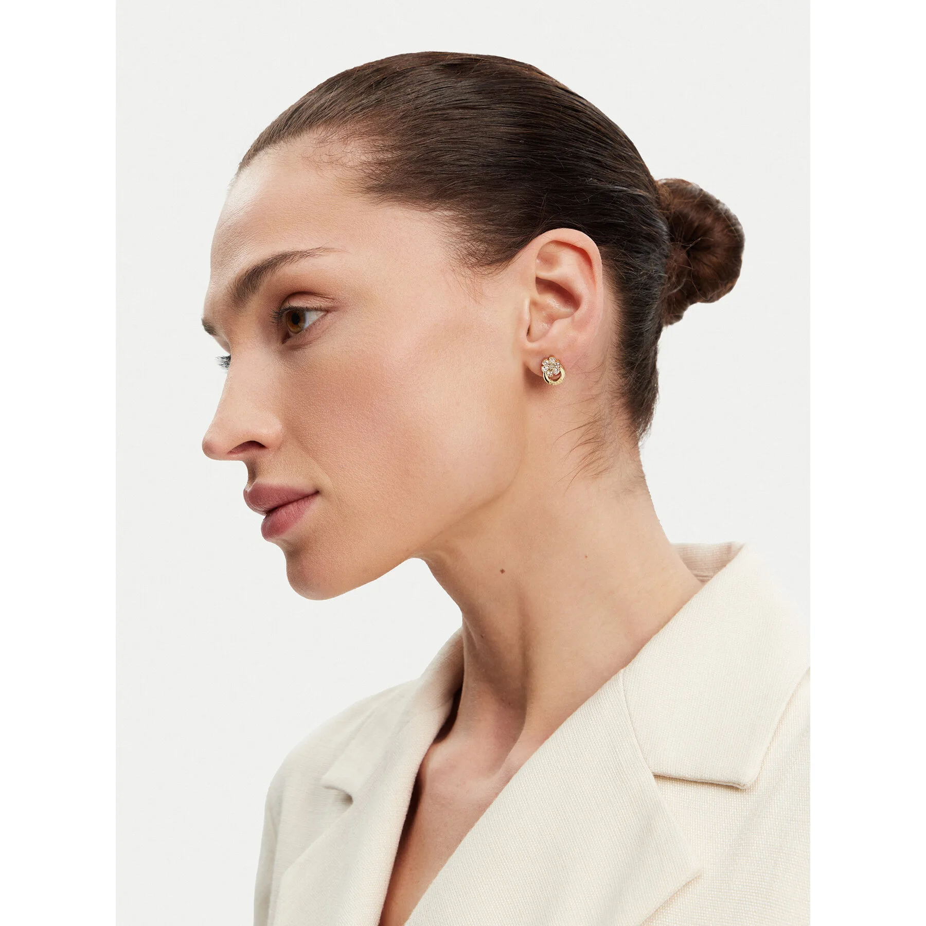 Обици Guess JUBE05 108JW Златист – Обеци