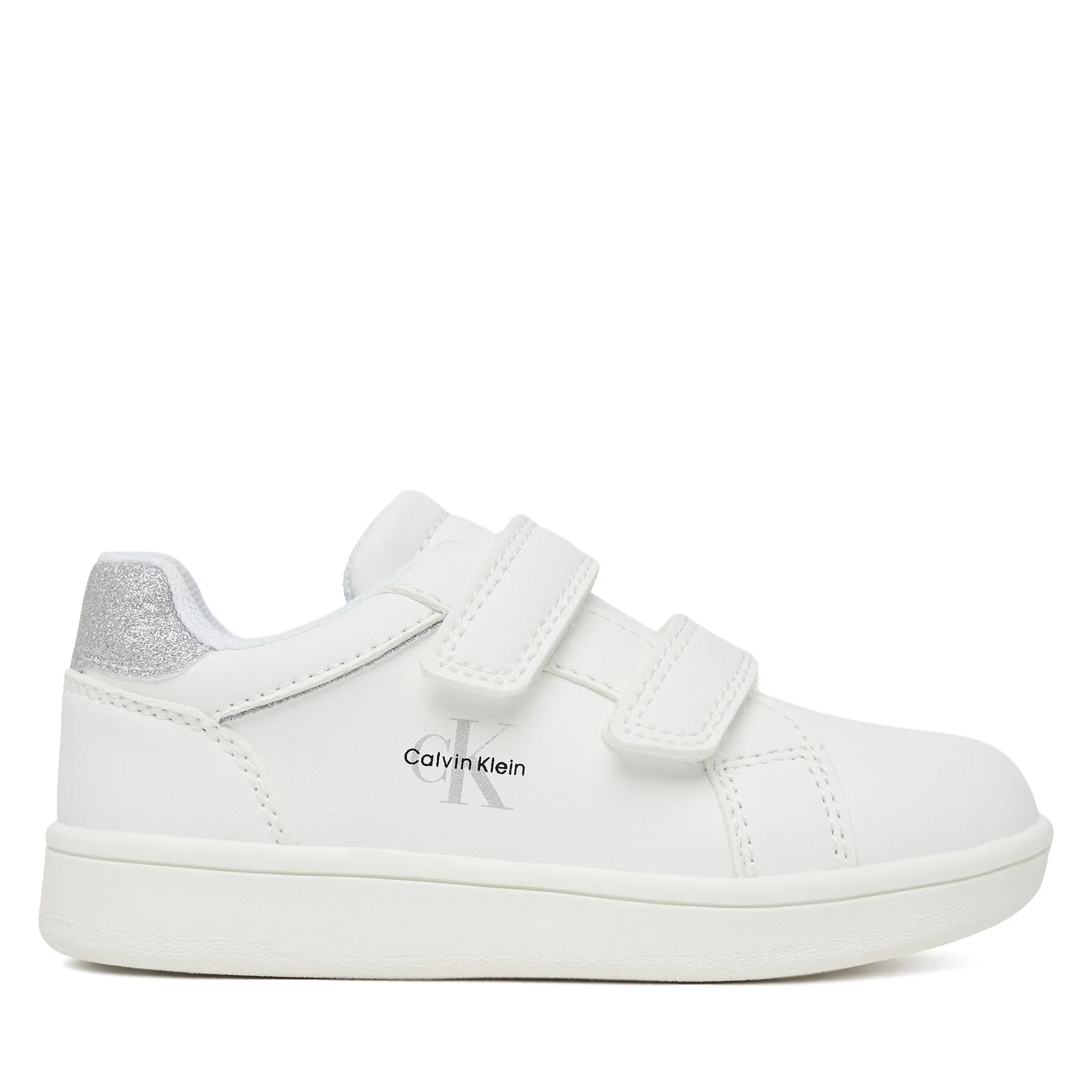 Сникърси Calvin Klein Velcro V1A9-83207-0196X025 M Бял – Маратонки за момичета