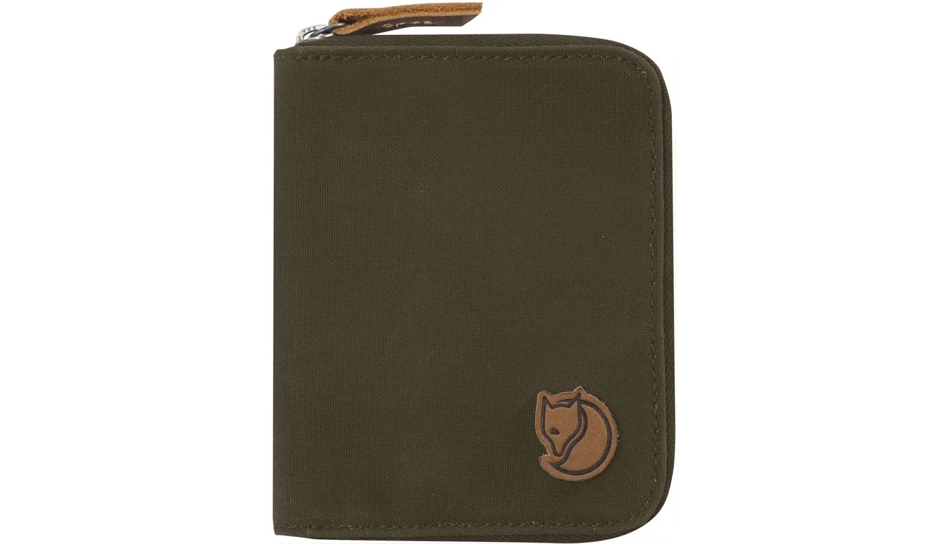 Fjällräven Zip Wallet Dark Olive Unisex - Carteira Fjällräven - Verde - F24216-633 – Портмонета