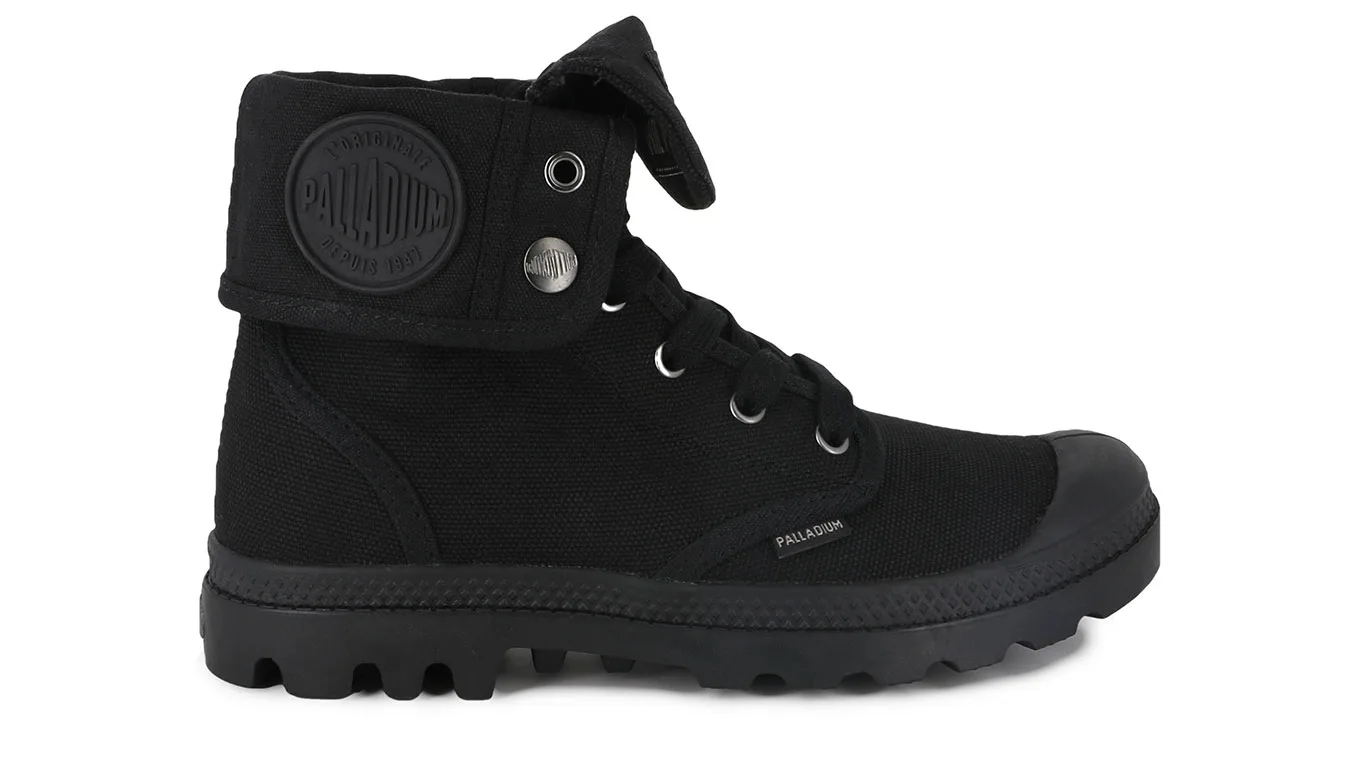 Palladium Womens Baggy Black/Black Mulheres - Preto - 92353-060-M-4UK – Дамски боти и ботуши