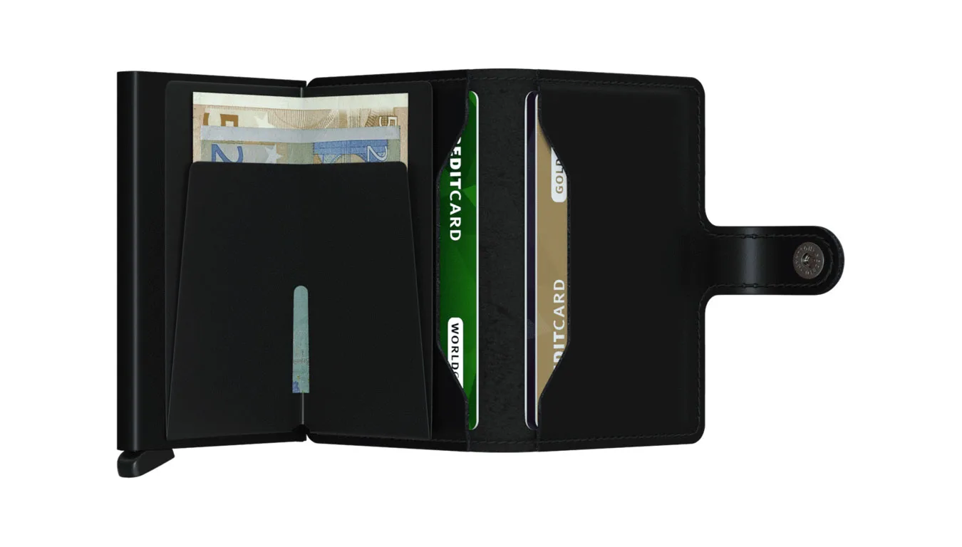 Портмоне Secrid Miniwallet Matte MM-Black черно – Preto – Мъжки портмонета