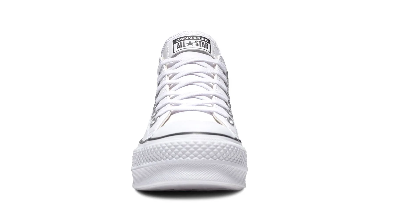 Дамски високи кецове Converse Chuck Taylor All Star Lift Clean Low Top бели – Branco