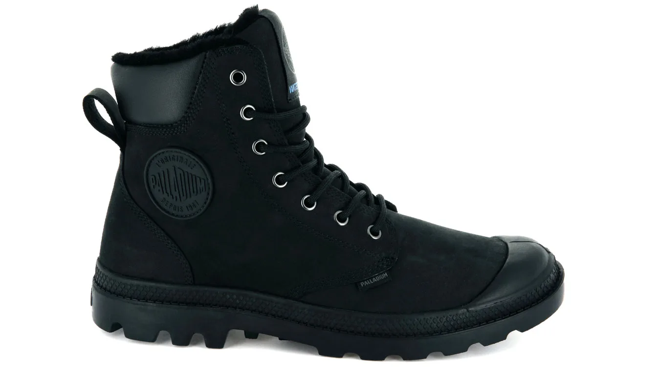 Боти Palladium Pampa Sport Cuff Waterproof Shearling 72992-010 черни – Preto – Боти и ботуши