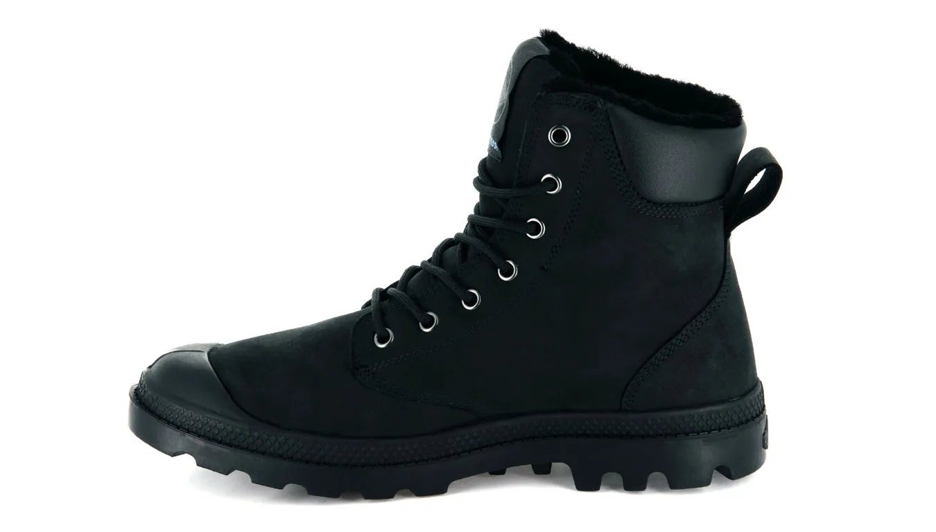Боти Palladium Pampa Sport Cuff Waterproof Shearling 72992-010 черни – Preto – Боти и ботуши