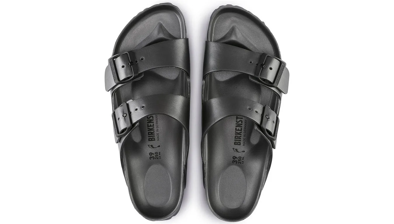 Дамски чехли Birkenstock Arizona EVA Metallic Anthracite Narrow Fit черни – Preto