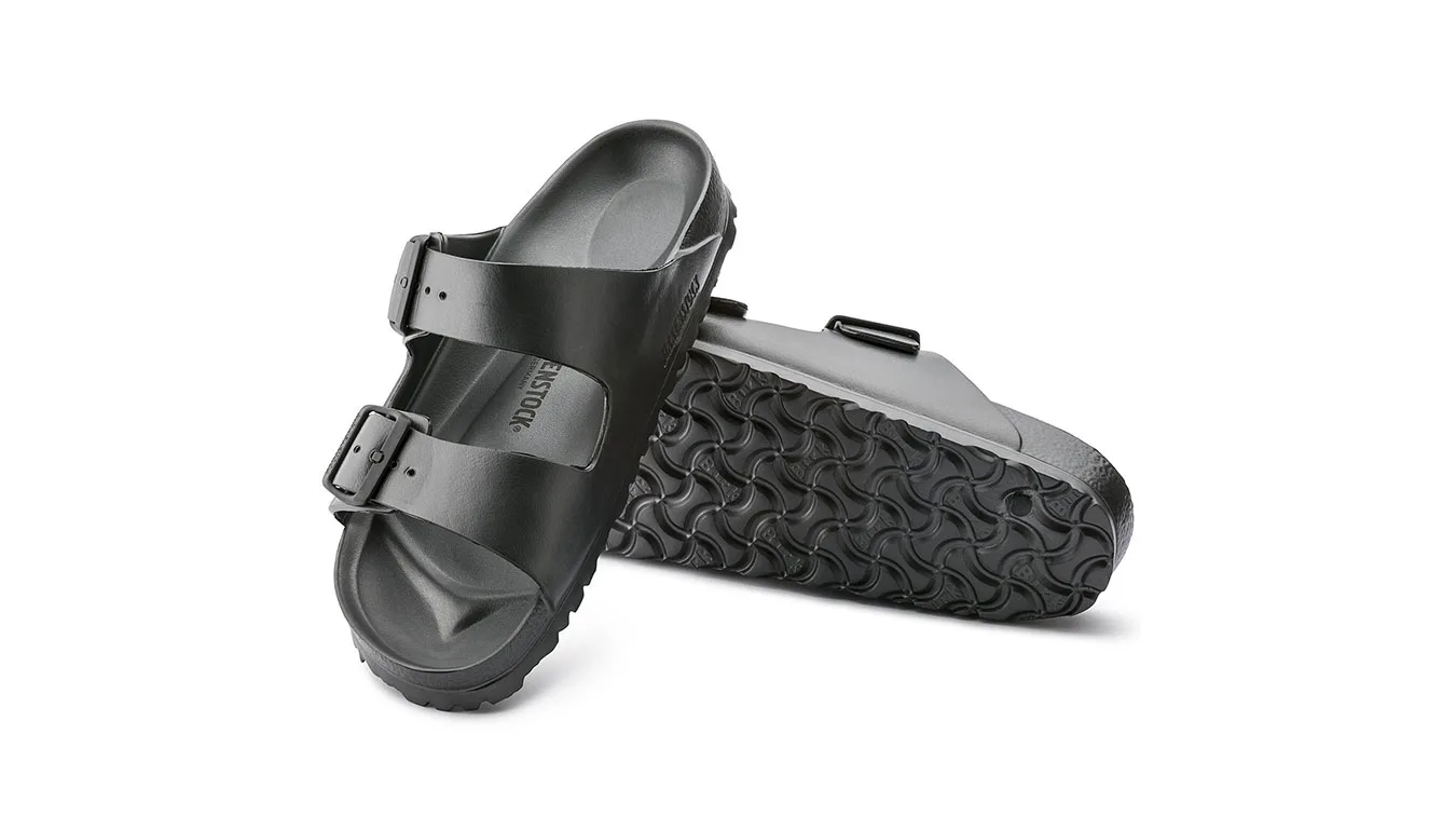 Дамски чехли Birkenstock Arizona EVA Metallic Anthracite Narrow Fit черни – Preto