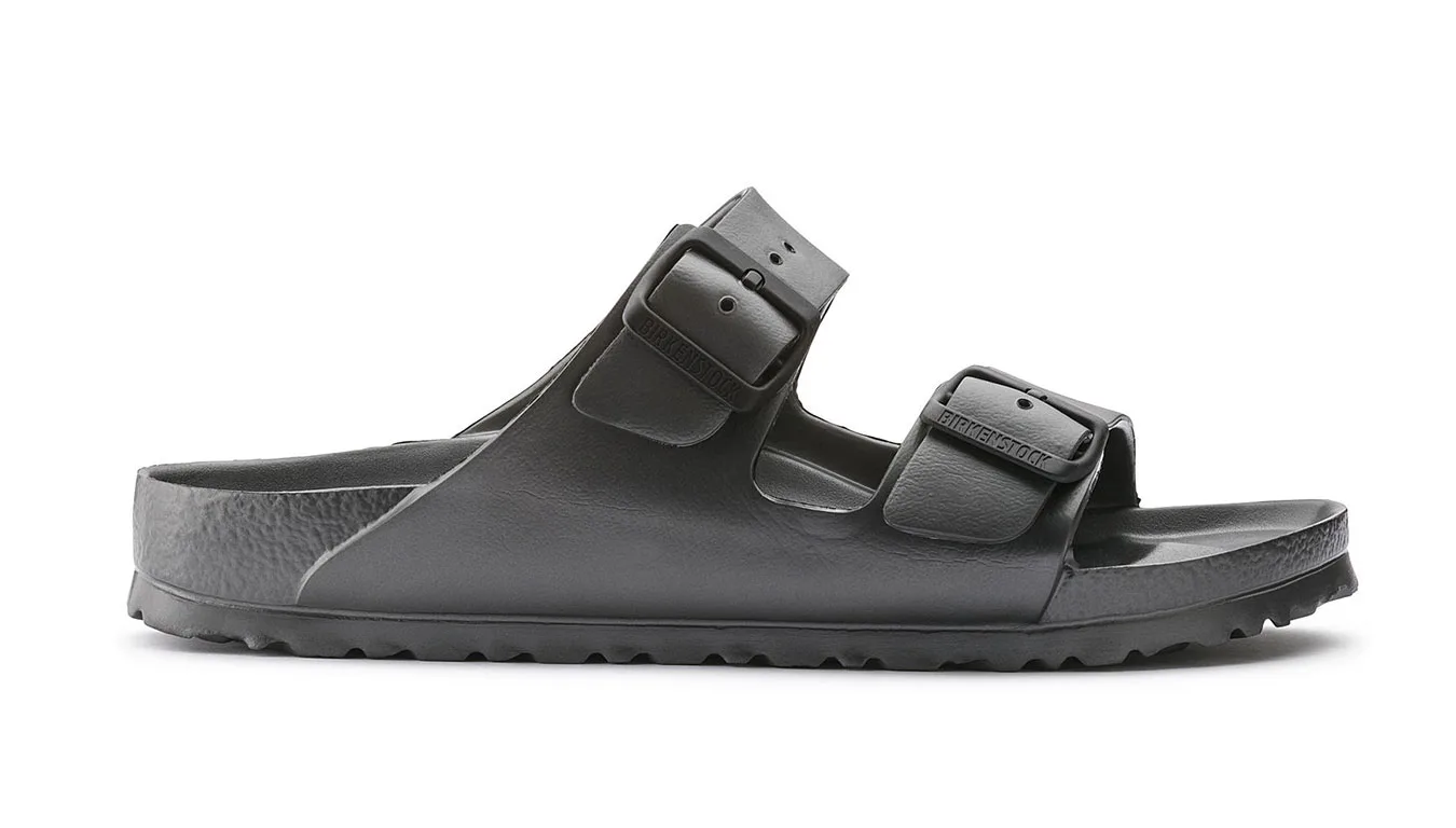 Дамски чехли Birkenstock Arizona EVA Metallic Anthracite Narrow Fit черни – Preto