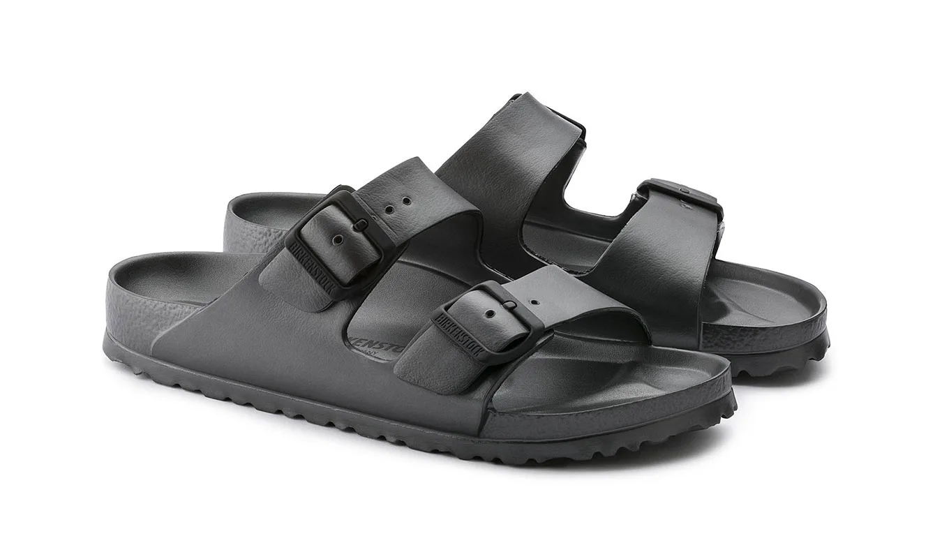 Дамски чехли Birkenstock Arizona EVA Metallic Anthracite Narrow Fit черни – Preto
