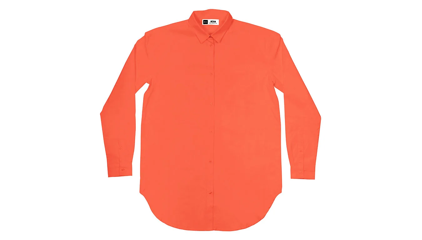 Dedicated Shirt Fredericia Coral Fusion Mulheres - Vermelho - 16738-S - Size: S – Дамски ризи