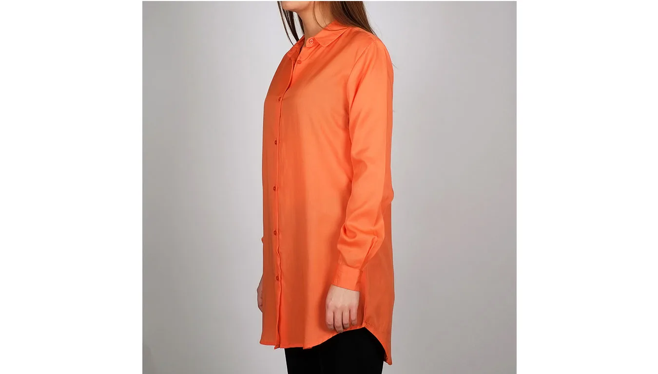 Dedicated Shirt Fredericia Coral Fusion Mulheres - Vermelho - 16738-S - Size: S – Дамски ризи