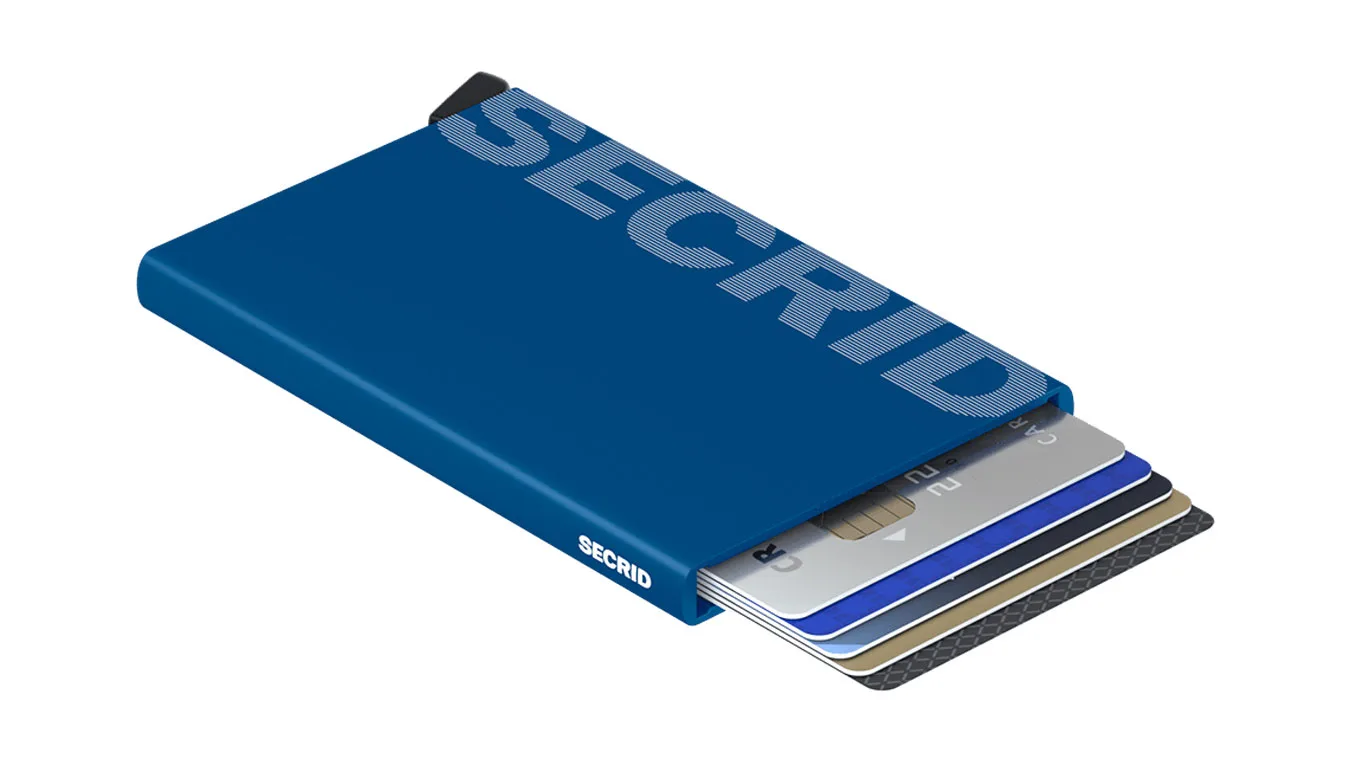 Secrid Cardprotector Laser Logo Blue Unisex - Carteira Secrid - Azul - CLa-Logo-Blue – Портмонета