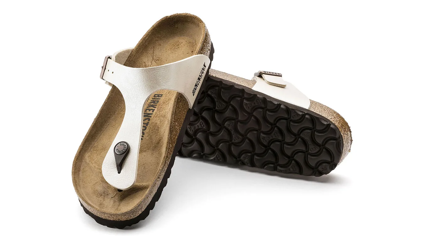 Чехли Birkenstock Gizeh Graceful Pearl бели – Branco – Чехли и джапанки унисекс