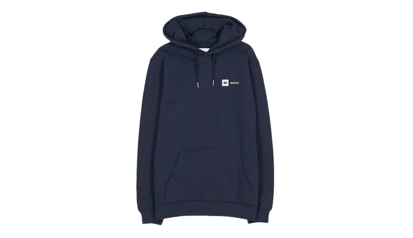 Мъжки суитшърт с качулка Makia Dylan Hooded син – Azul – Мъжки худита