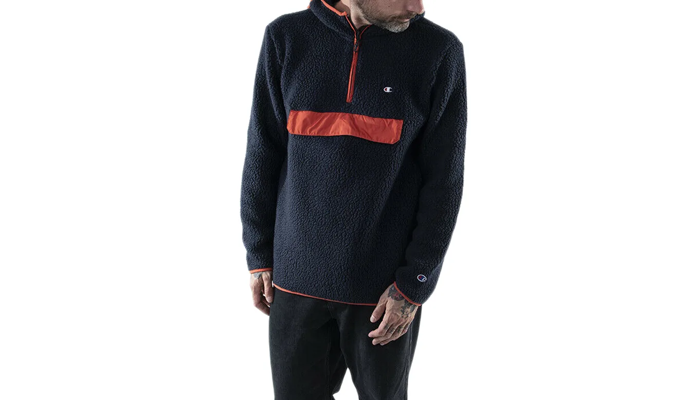 Мъжки суитшърт с качулка Champion Hooded Top син – Azul – Мъжки худита