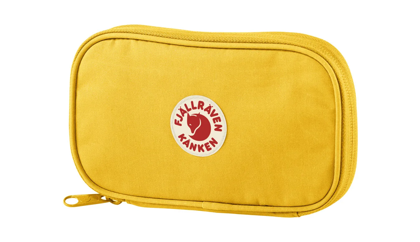 Fjällräven Kånken Travel Wallet Warm Yellow Unisex - Carteira Fjällräven - Amarelo - F23781-141 – Портмонета