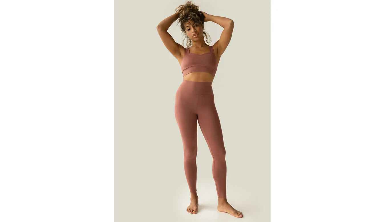 Norba Essential Leggings Rosewood Mulheres - Rosa - NRB-LG-3-r-L - Size: L – Дамски клинове