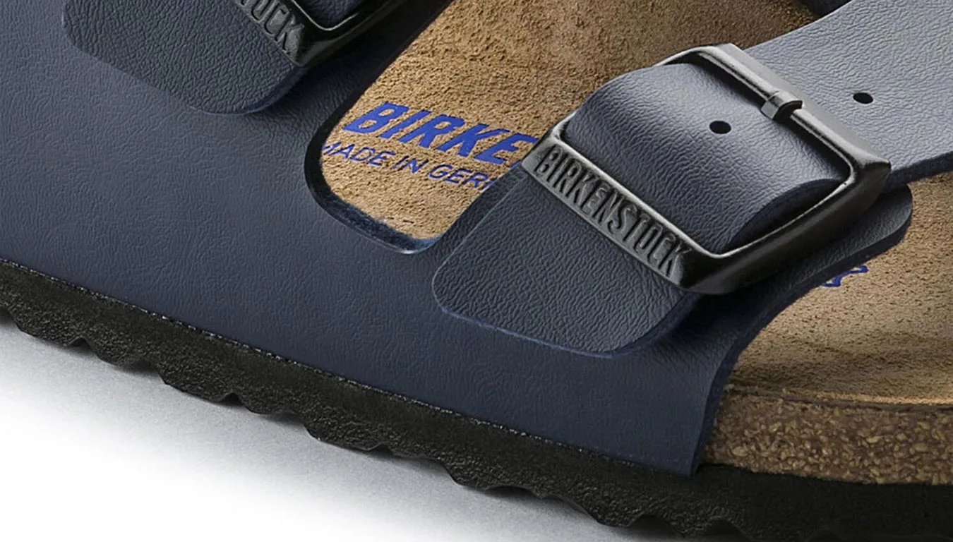 Чехли Birkenstock Arizona Soft Footbed Birko-Flor Narrow Fit сини – Azul – Чехли и джапанки унисекс