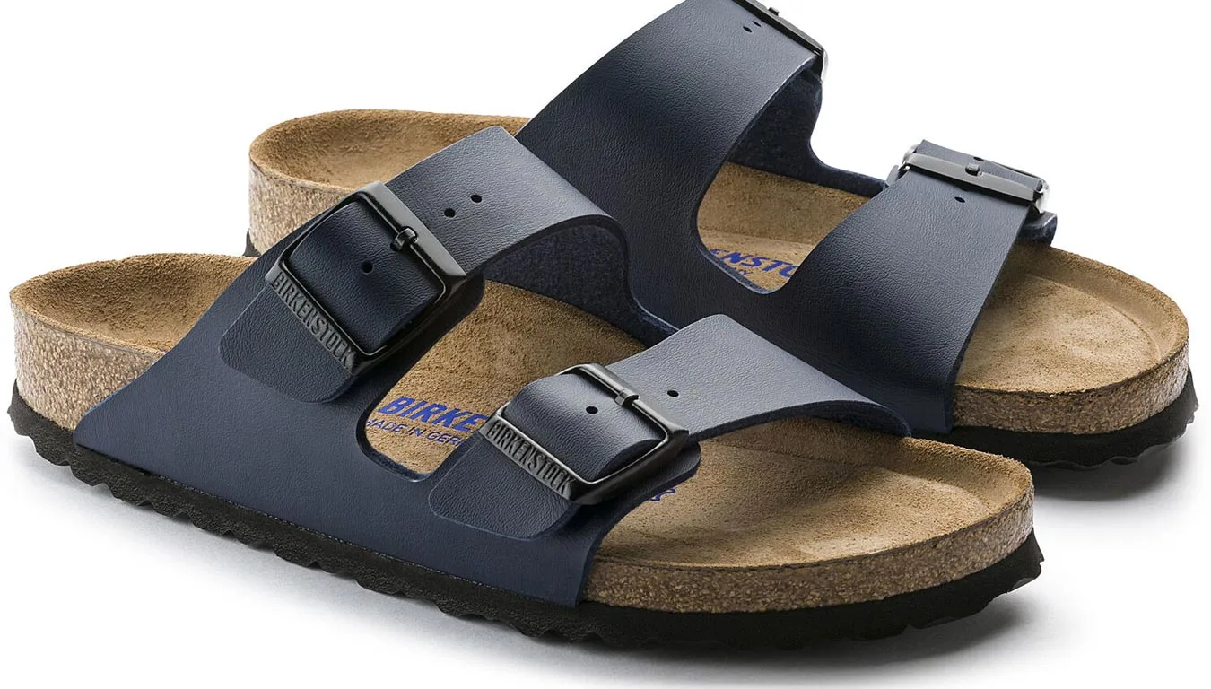 Чехли Birkenstock Arizona Soft Footbed Birko-Flor Narrow Fit сини – Azul – Чехли и джапанки унисекс