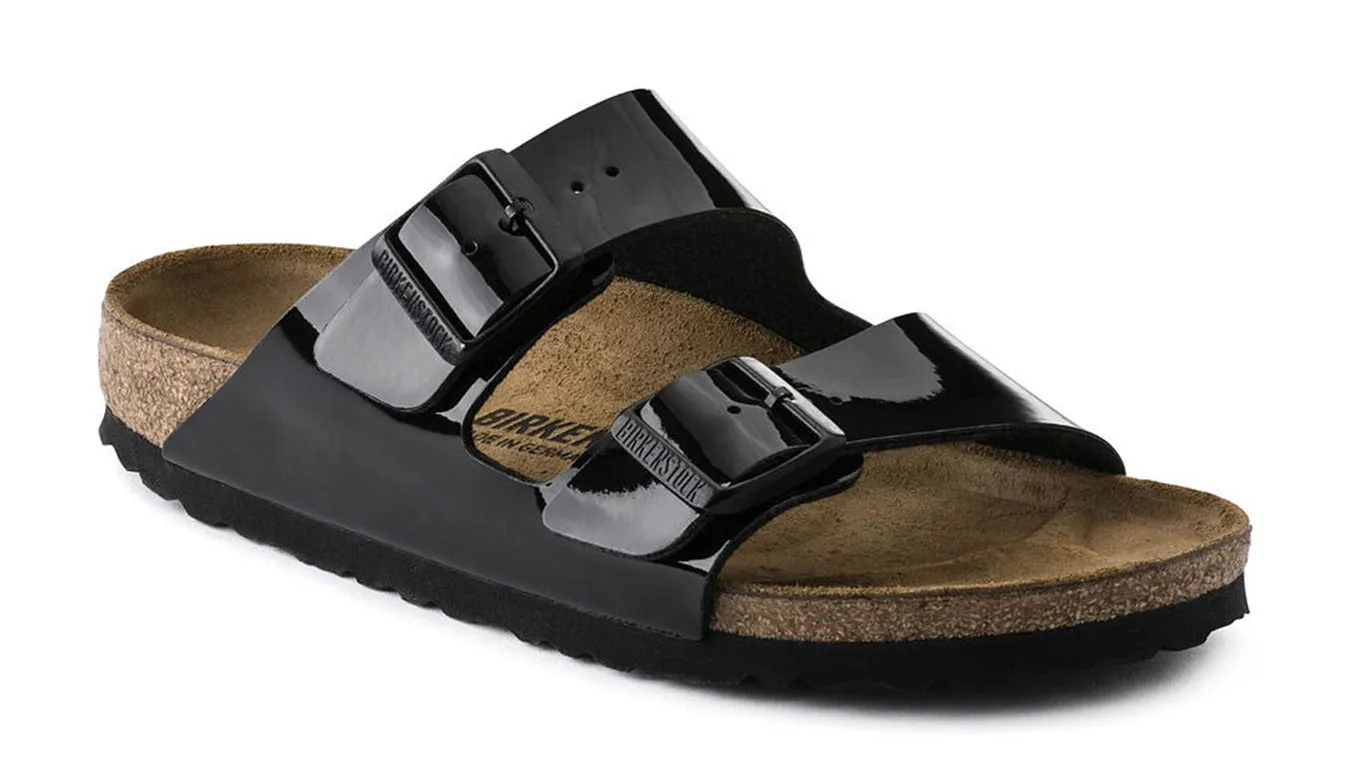 Дамски чехли Birkenstock Arizona Patent Narrow Fit черни – Preto