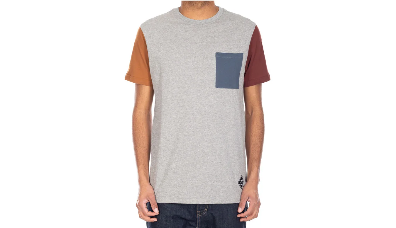 IrieDaily Nomadic Pocket Tee Homens - Cinza - 110D381-709-XL - Size: XL – Мъжки тениски