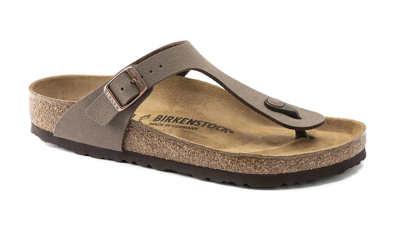 Дамски чехли Birkenstock Gizeh BS Mocha Narrow Fit кафяви – Castanho
