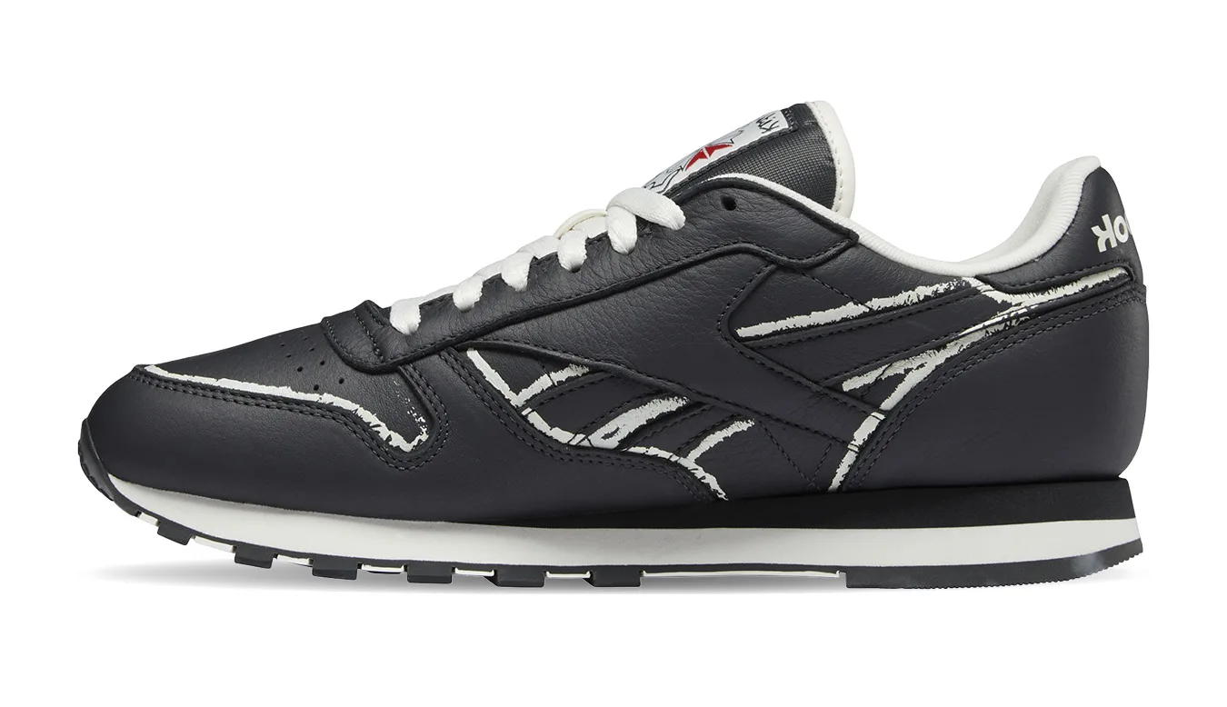 Мъжки маратонки Reebok Classic Leather Legacy x Keith Haring черни – Preto – Мъжки ниски маратонки