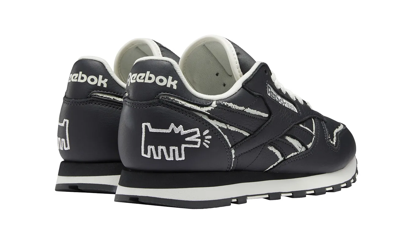 Мъжки маратонки Reebok Classic Leather Legacy x Keith Haring черни – Preto – Мъжки ниски маратонки