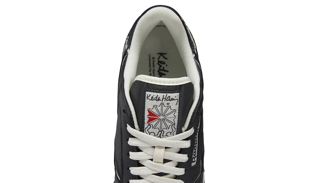 Мъжки маратонки Reebok Classic Leather Legacy x Keith Haring черни – Preto – Мъжки ниски маратонки