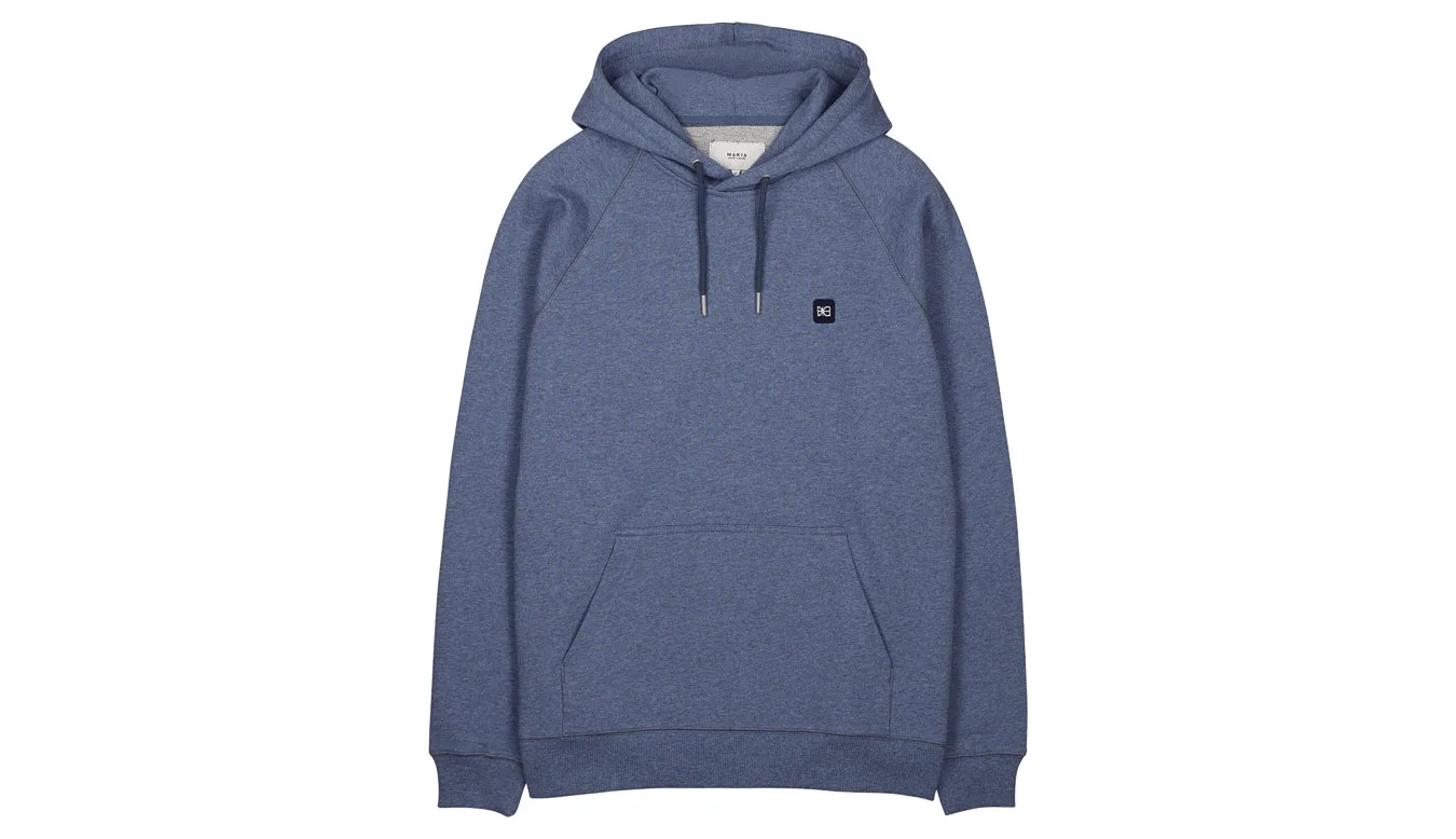 Мъжки суитшърт с качулка Makia Bolton Hooded син – Azul – Мъжки худита