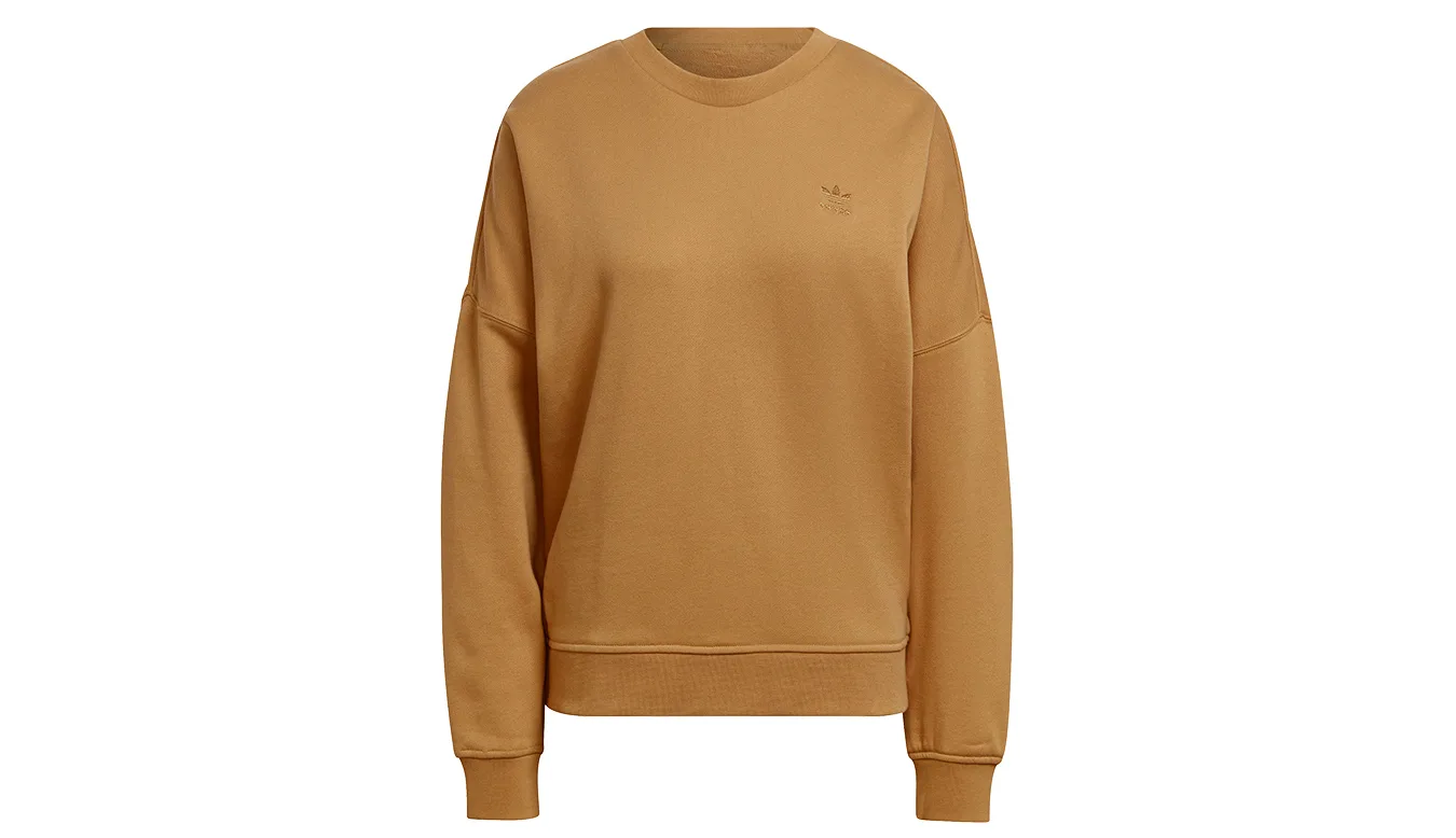 Дамски пуловер adidas Originals Trefoil Golbei жълт – Amarelo – Дамски класически пуловери