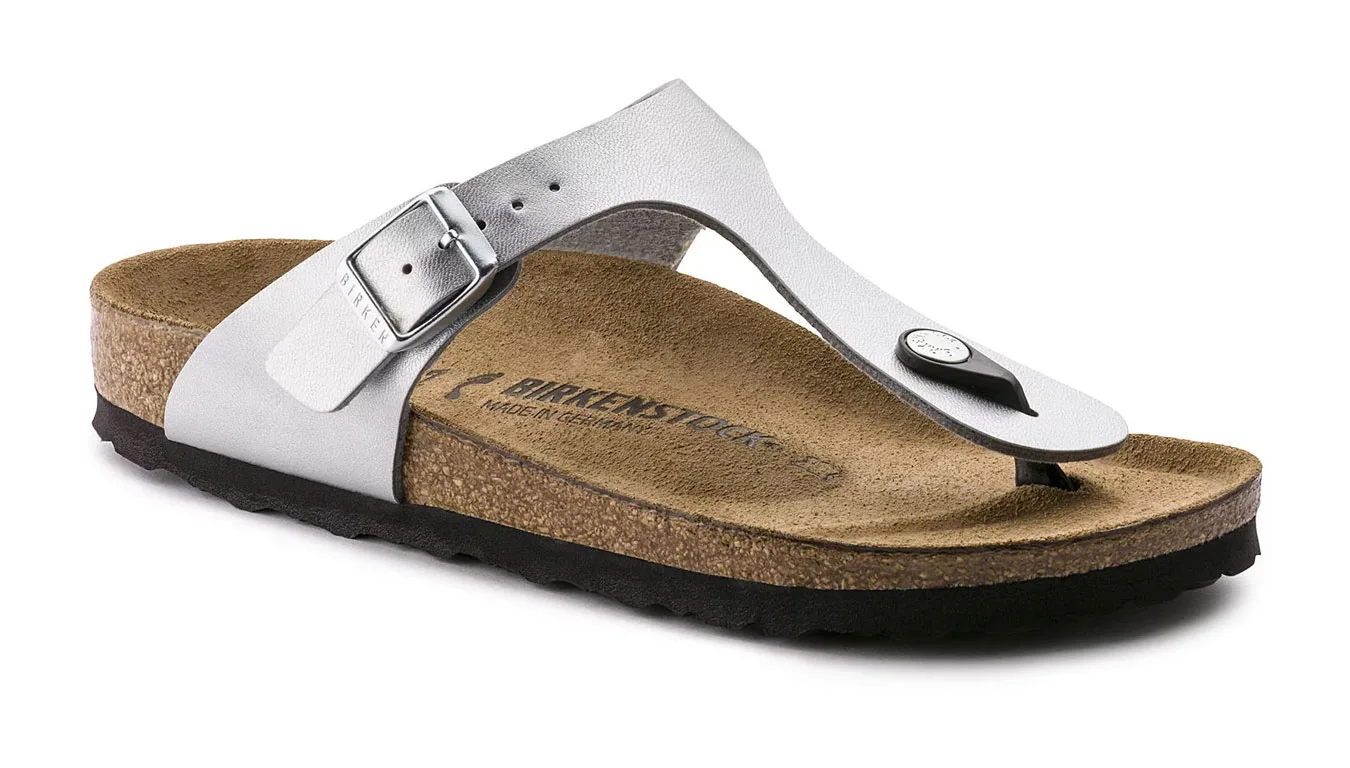 Дамски чехли Birkenstock Gizeh Birko-Flor Narrow Fit сиви – Cinza