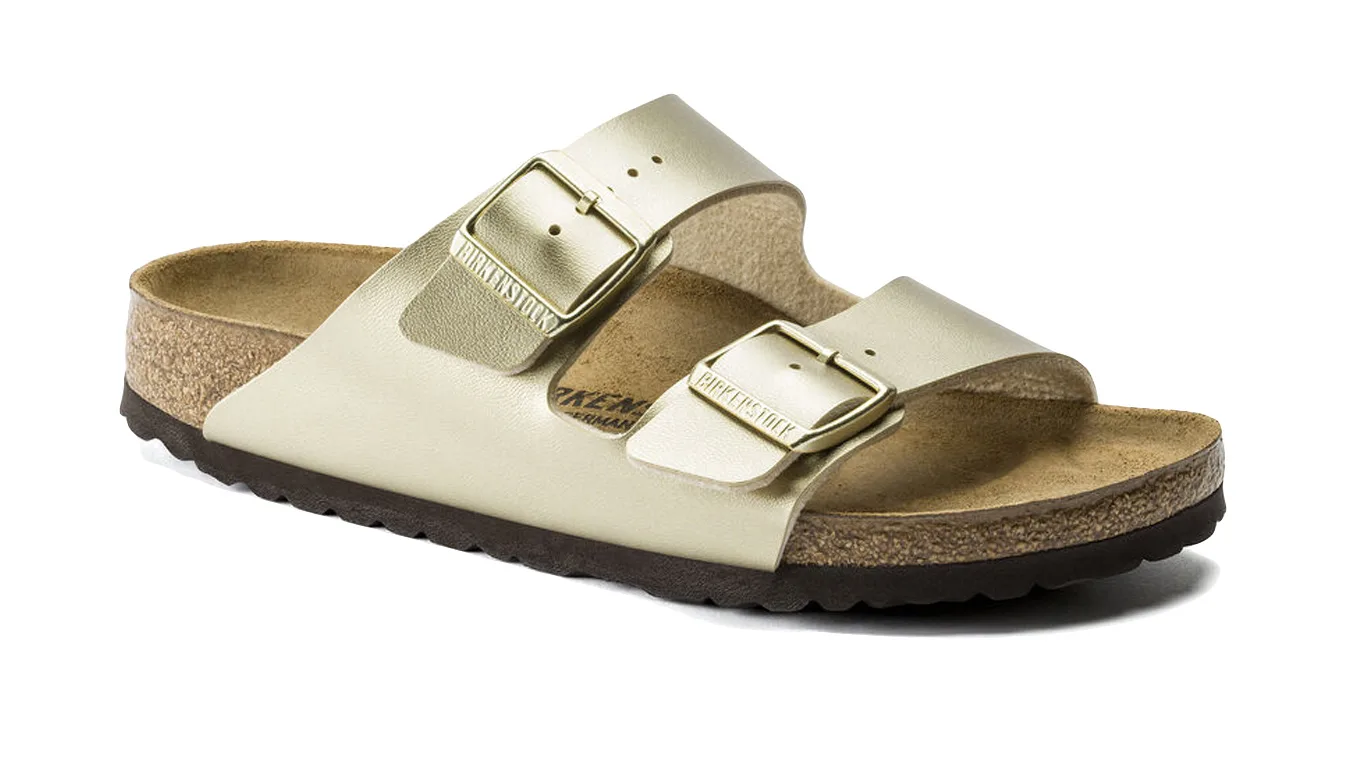 Чехли Birkenstock Arizona Birko-Flor Gold Narrow Fit жълти – Amarelo – Чехли и джапанки унисекс