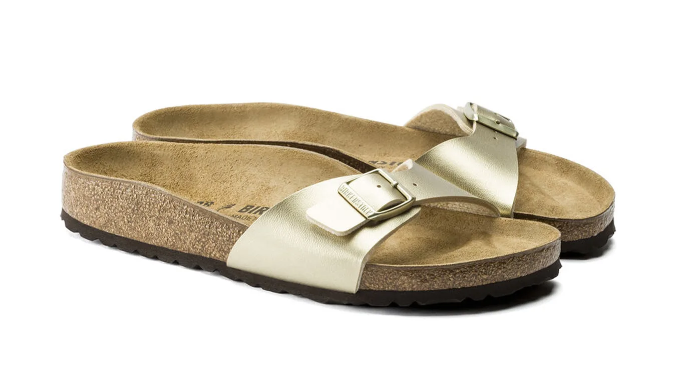 Дамски чехли Birkenstock Madrid Birko-Flor Gold жълти – Amarelo