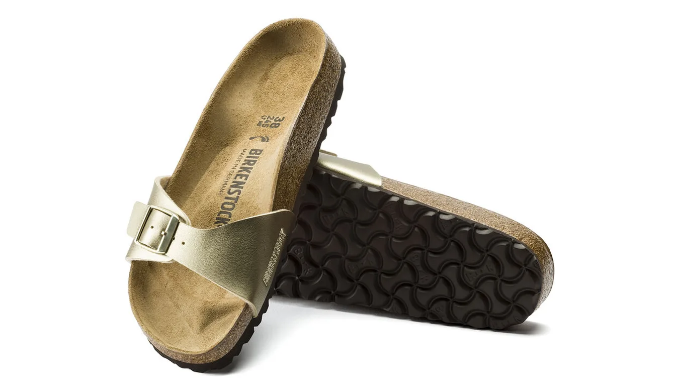 Дамски чехли Birkenstock Madrid Birko-Flor Gold жълти – Amarelo