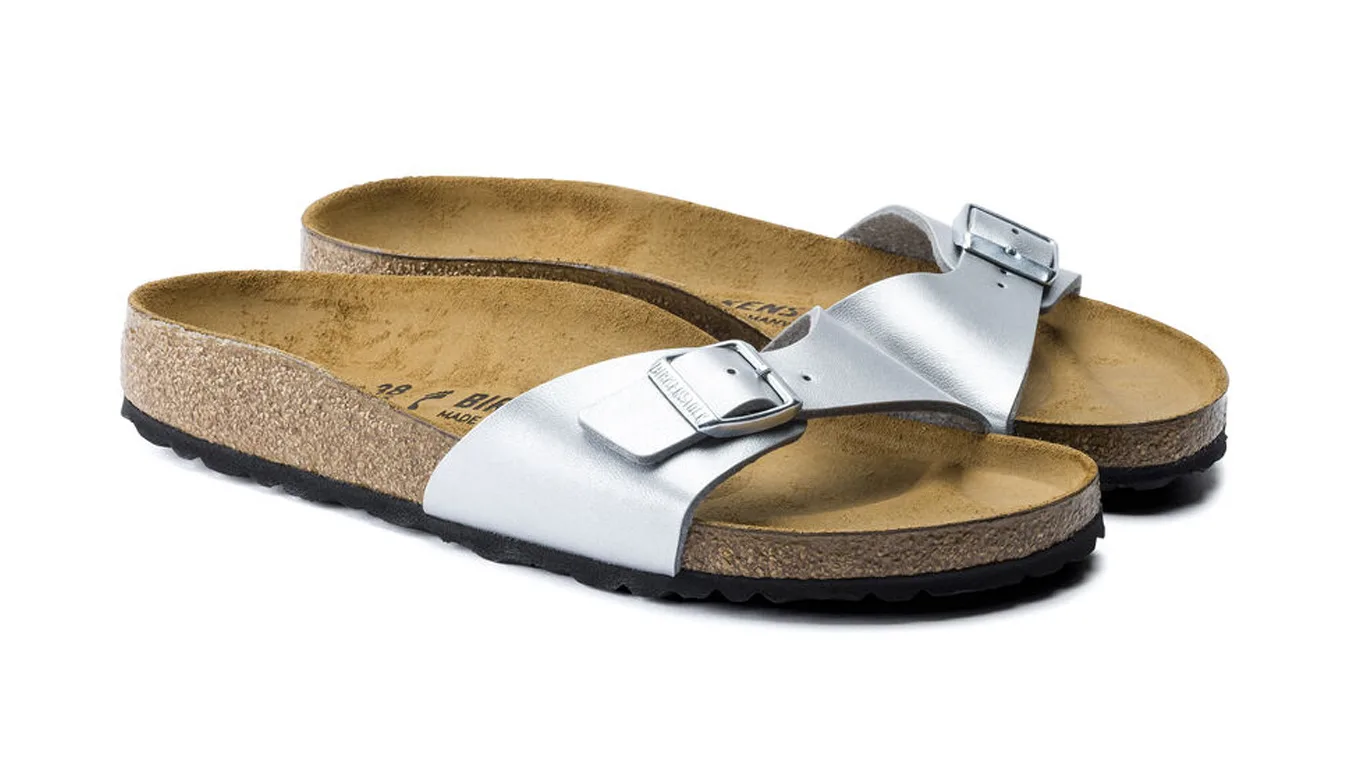Дамски чехли Birkenstock Madrid Birko-Flor сиви – Cinza