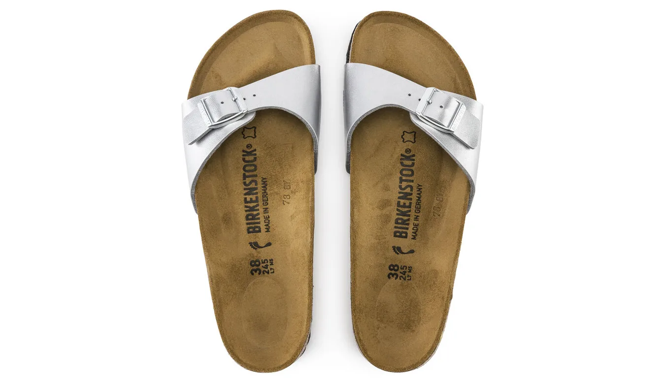 Дамски чехли Birkenstock Madrid Birko-Flor сиви – Cinza