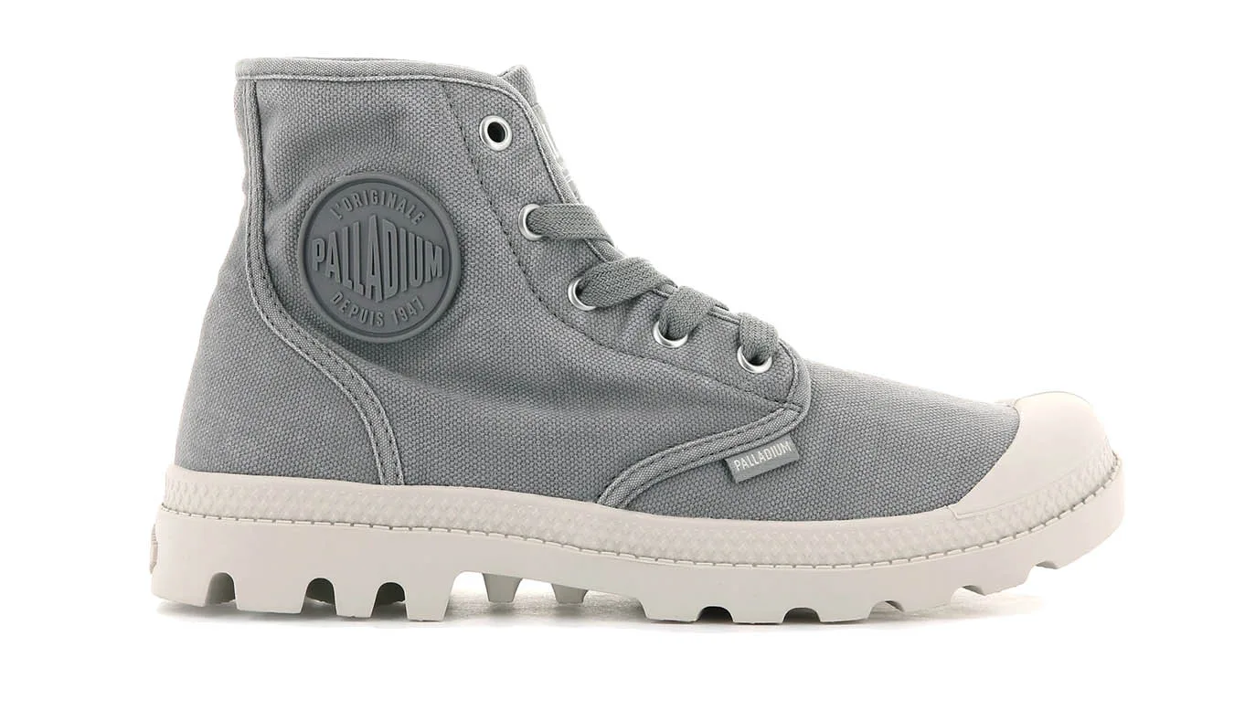 Дамски боти Palladium Pampa Hi сиви – Cinza – Дамски равни боти