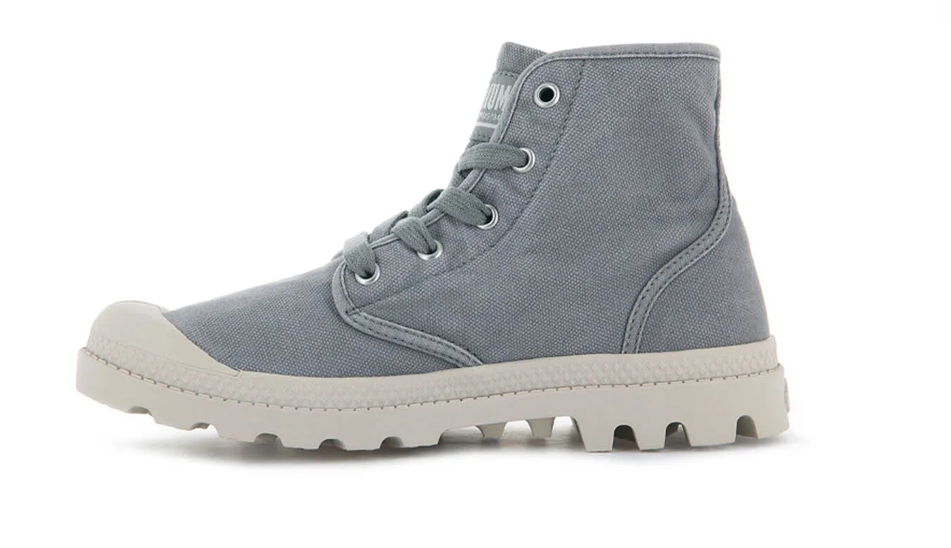Дамски боти Palladium Pampa Hi сиви – Cinza – Дамски равни боти