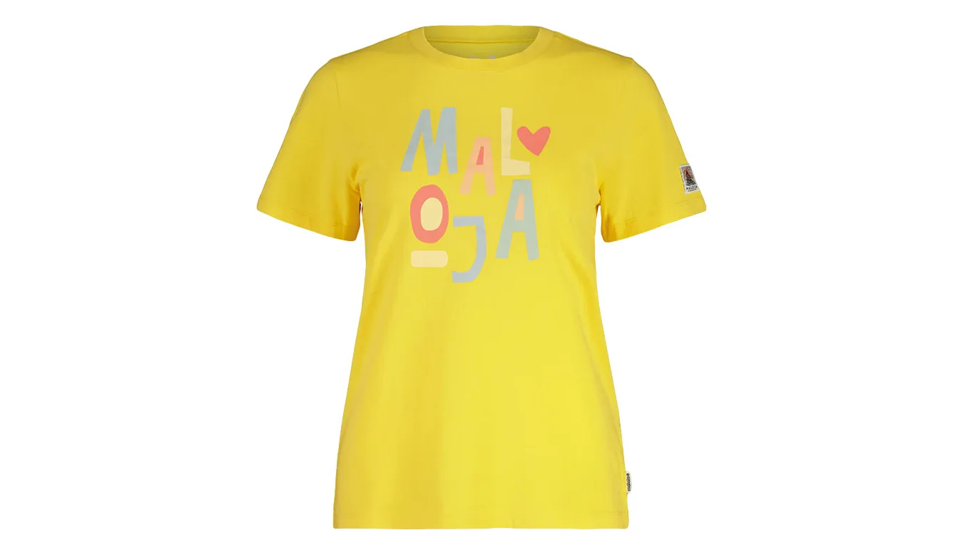 Maloja Masetta W Mulheres - Amarelo - 33407-1-7032-S - Size: S – Дамски тениски
