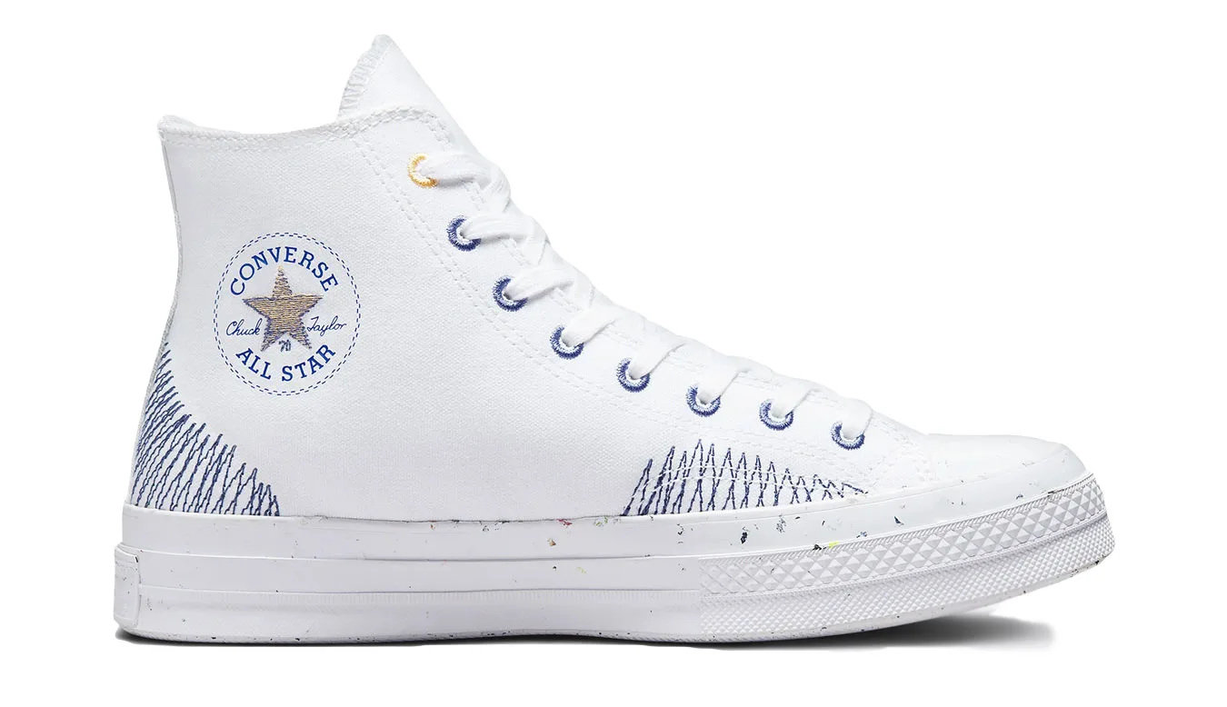 Кецове Converse Chuck 70 Stitched Indigo бели – Branco – Кецове унисекс